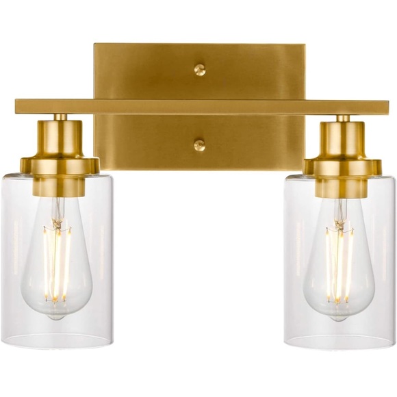 Gold Light Fixture - Picture 10 of 10